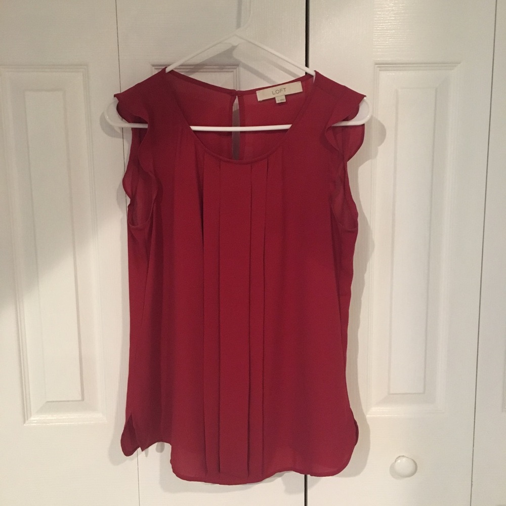 Loft blouse. Pink. Size: Small.